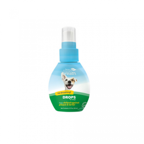 FBDR2.2Z TropiClean Fresh Breath Oral Care Drops for Dogs, 2oz 1